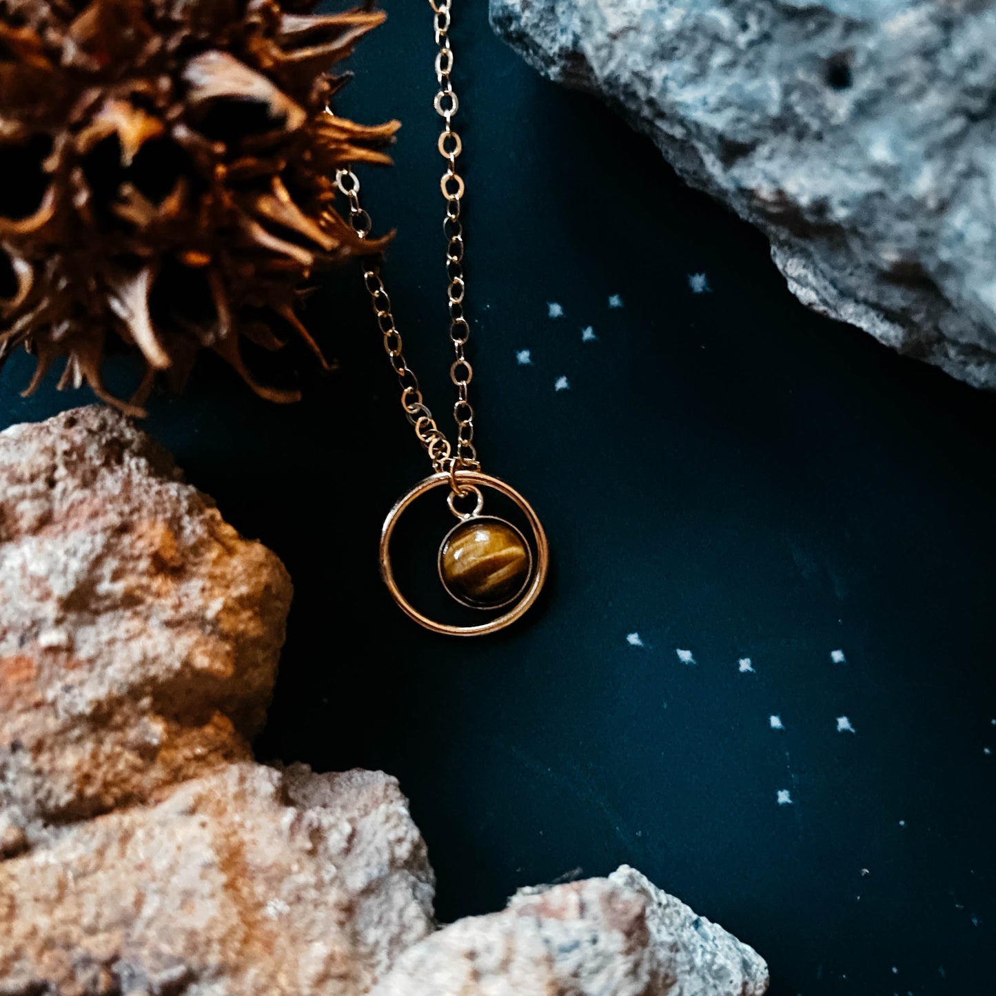 Saturn Rings Mini Necklace