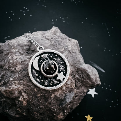 Meteorite Night Sky Pendant