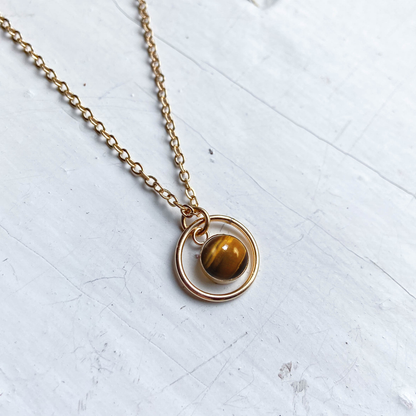 Saturn Rings Mini Necklace