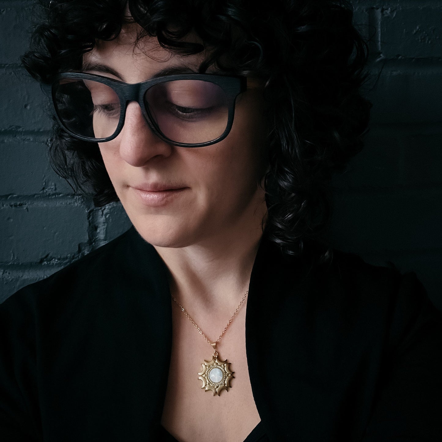 Lunar Halo Moonstone Pendant