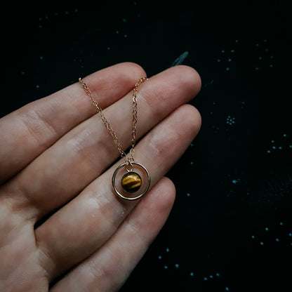 Saturn Rings Mini Necklace